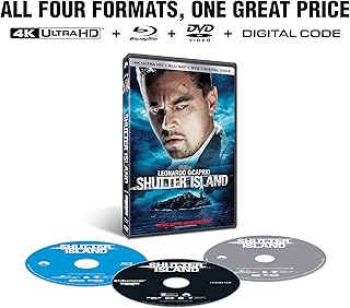 Shutter Island 4K UHD + Blu-ray + DVD + Digital