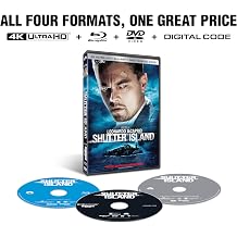 Shutter Island 4K UHD + Blu-ray + DVD + Digital