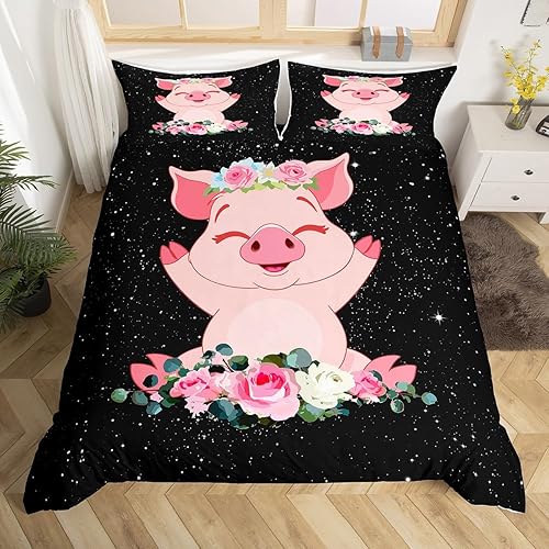 Vista 194 de Erosebridal Juego de ropa de cama Kawaii de sushi colorido, estilo japonés de dibujos animados, funda de edredón con temática alimentaria para Multi