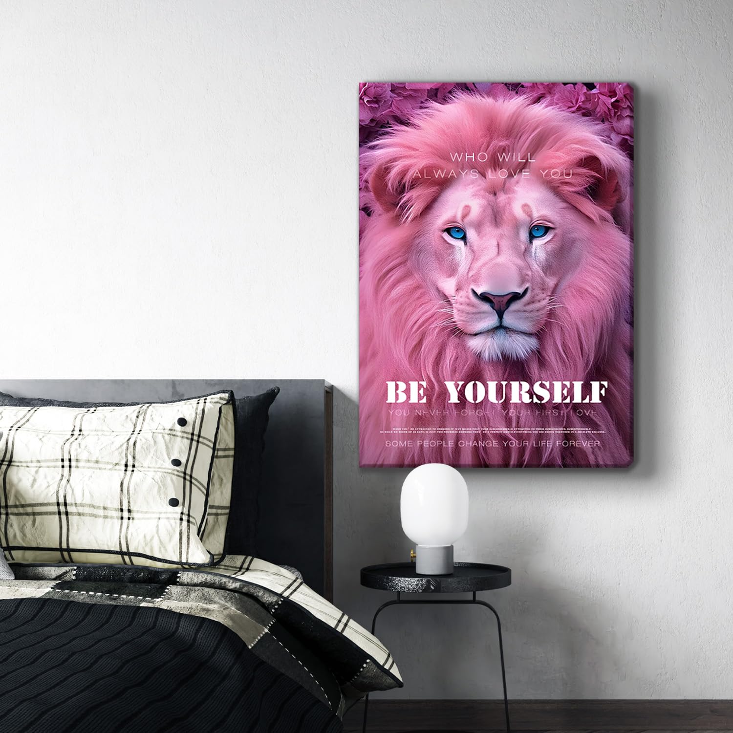 絵画 アクリル絵 額縁 キャンバス ライオン 親子 絆 Amazon｜動物の絵