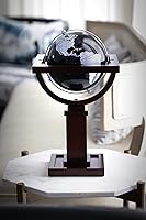 Vista 6 de Frank Lloyd Wright Mini Wright 6" Diámetro Globe, USA Cartografía con Bola de Globo Antiguo y Base de Madera Sólida. Una versión más pequeña