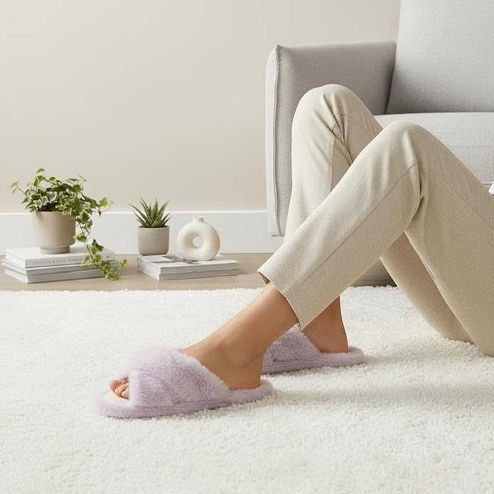 Pantuflas de Mujer con Tira Cruzada y Espuma Viscoelástica miniatura 2