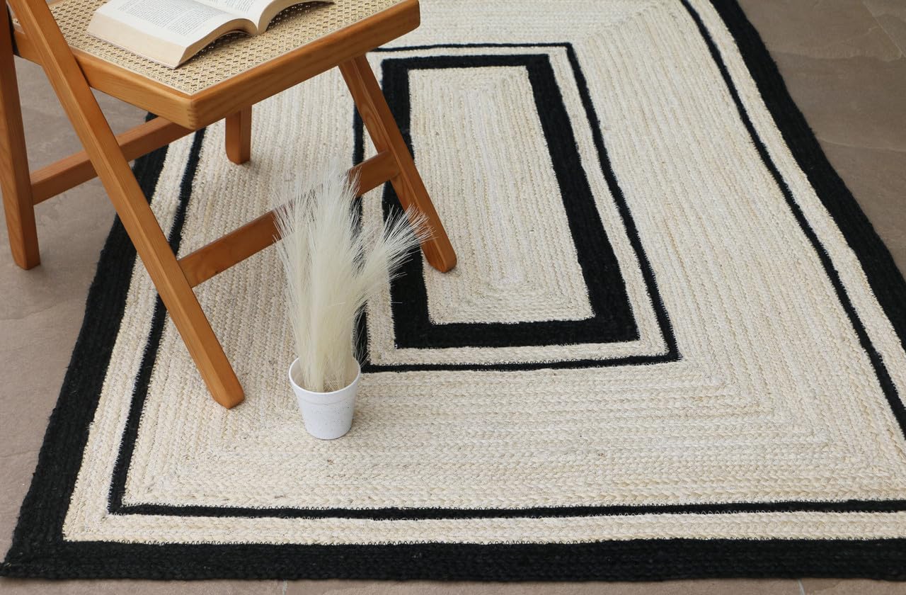 Amherst Handmade Natural Fiber Traditional Area Rug – Soft Texture, Durable Weave, Decorative Rug for Living Room & Bedroom