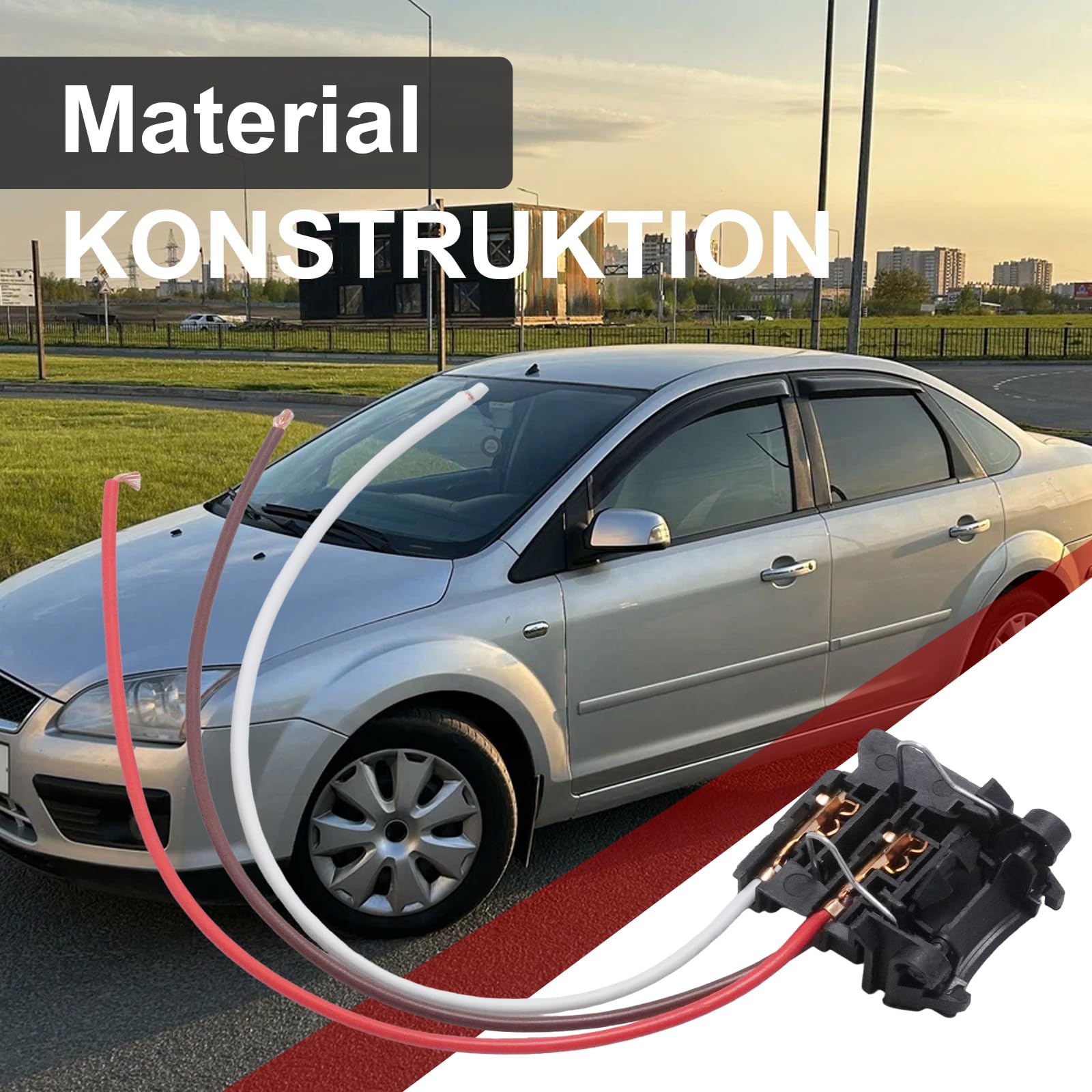 Juego de 2 bombillas de 20 cm de largo H7, repuesto para Ford Focus MK2