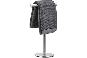 1 Pack Bath Hand Towel Holder Standing, SUS304 Stainless Steel T-Shape Tower...