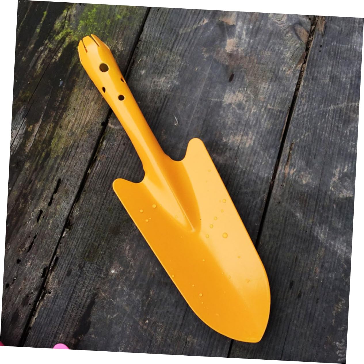 5 Stück Teiliges Gartenschaufel Metall Handspaten Spitz Gehärtet Robust Leicht Vielseitig für Pflanzen Umpflanzen Graben und Unkrautentfernung im Garten und Balkon