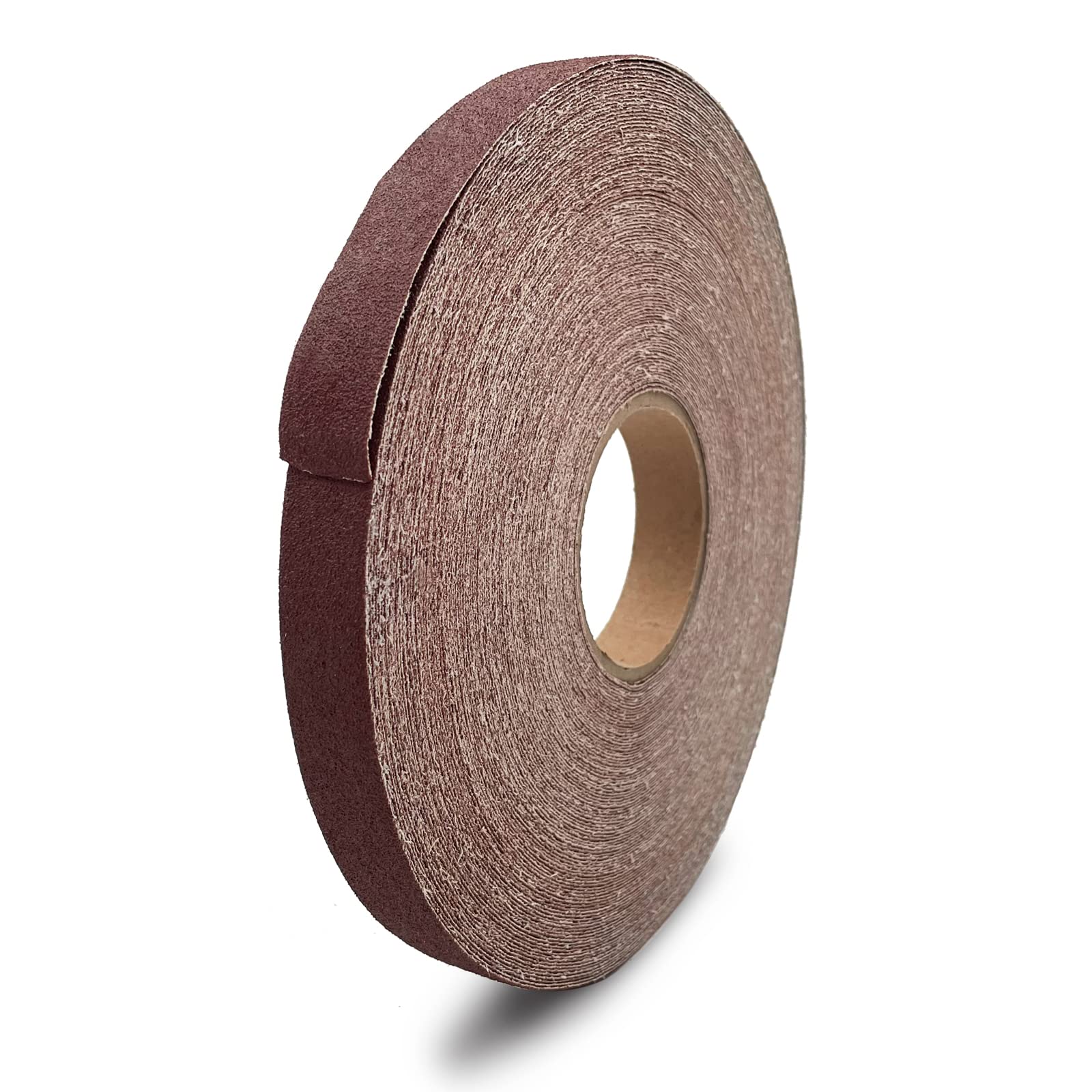 80 Grit Continuous Sandpaper Roll 1" x 55 Yard Emery Cloth Aluminium Oxide Abrasive Sandpaper Roll Drum Sander Sandpaper Rolls for Wood Furniture Finishing Metal Sanding Automotive Polishing