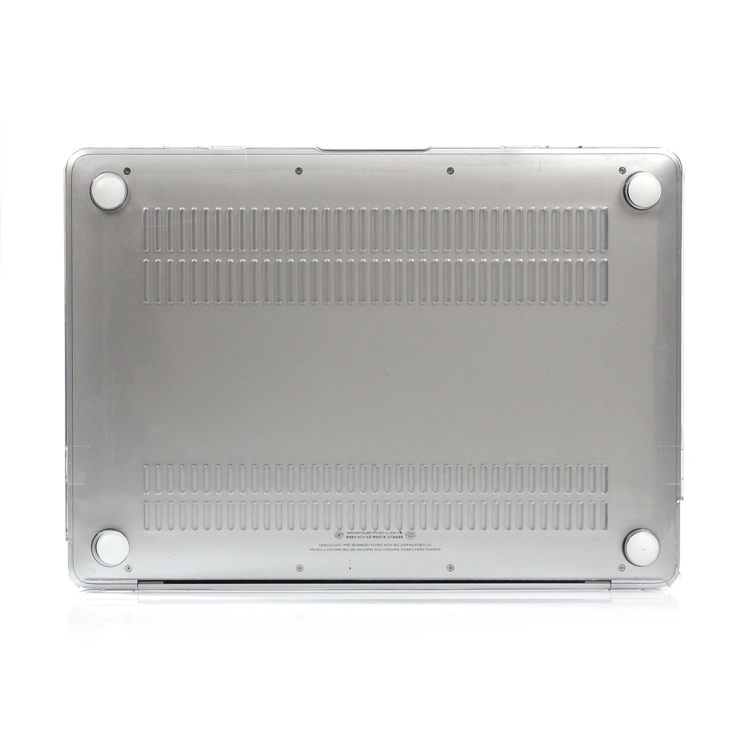 Coque compatible MacBook 12" A1534, protection rigide transparente pour écran Retina, blanc
