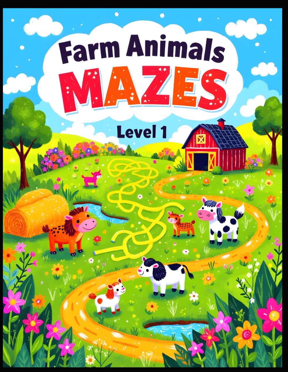 Farm Animals Maze – Level 1 (Vol. 1): Puzzle World for Young Thinkers