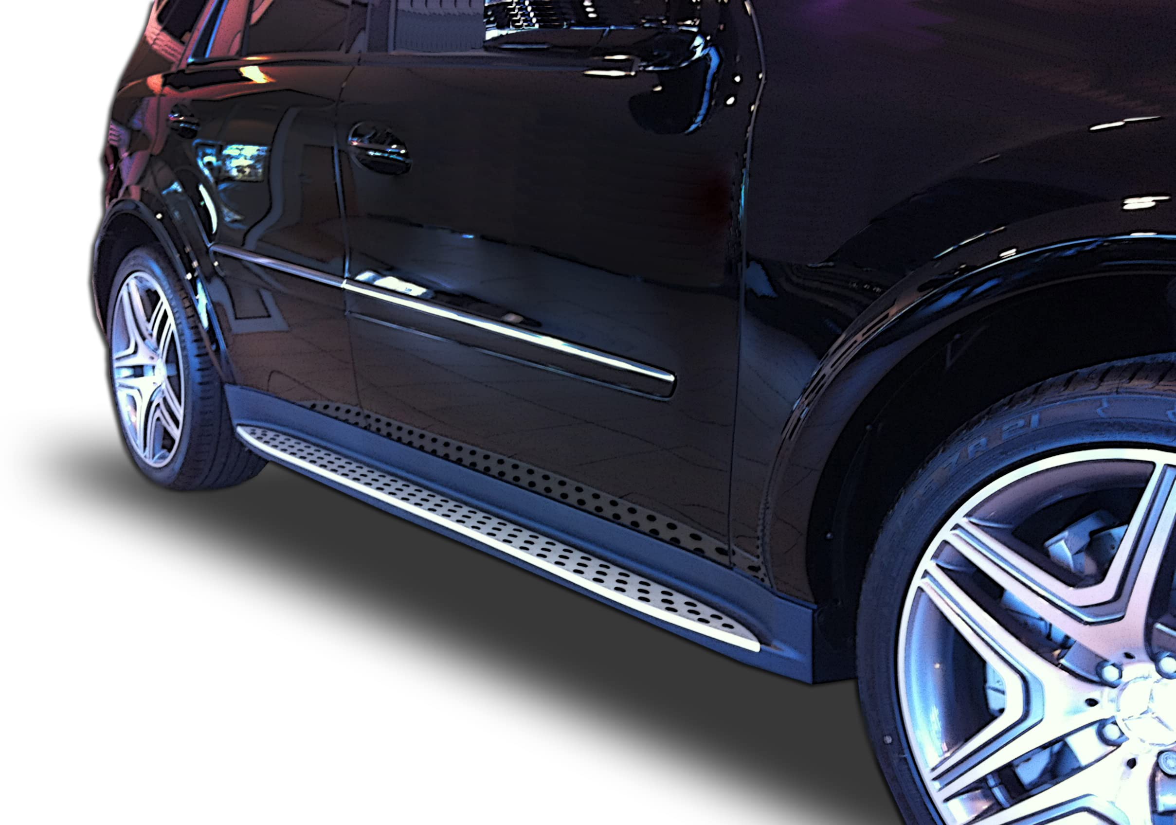 2006-2011 Mercedes-Benz ML Series OE Style Aluminium Side Running Boards by Broadfeet