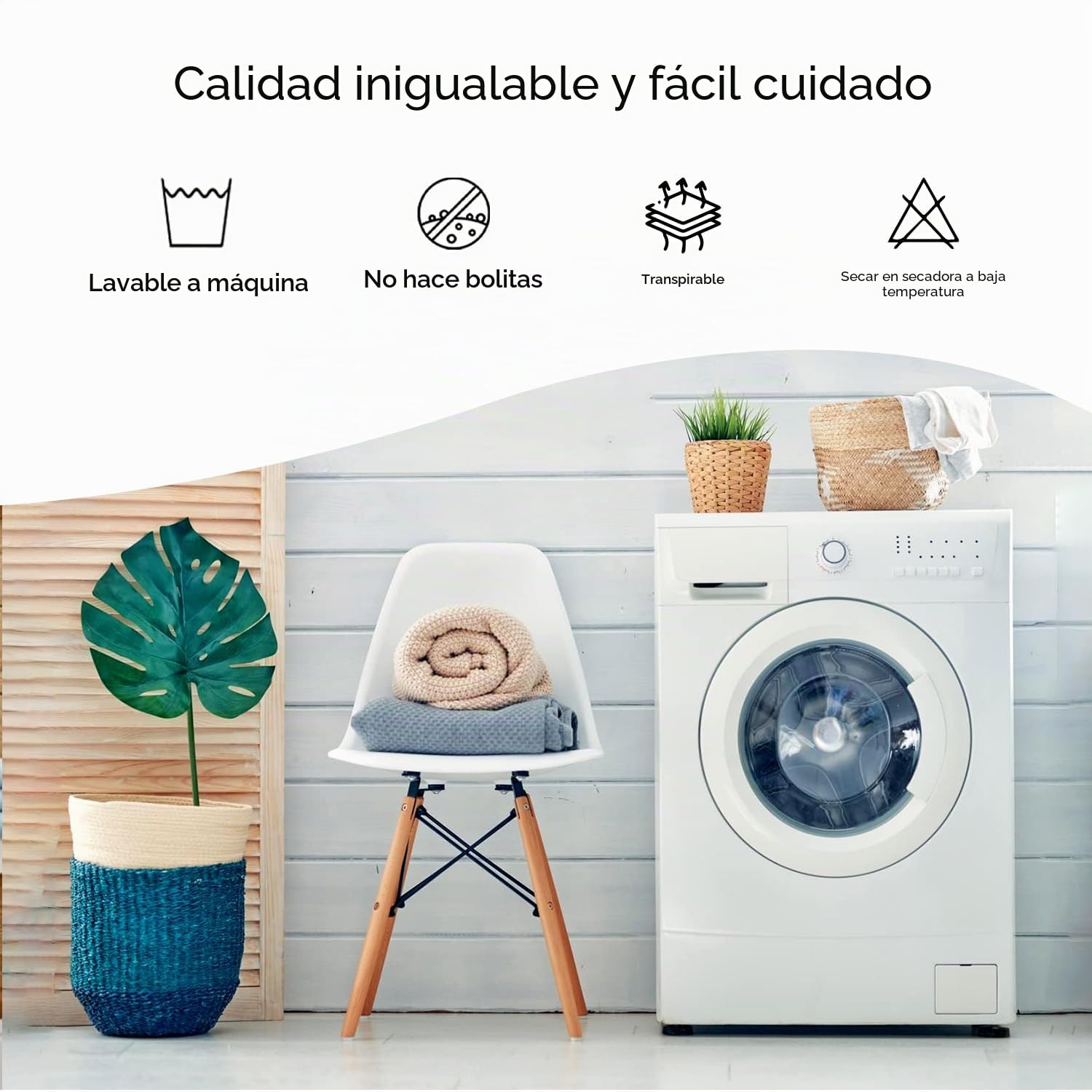 LINENWALAS Juego de ropa de cama de bambú de 4 piezas, sábanas refrescantes de seda vegana con 1 sábana bajera, 1 sábana encimera y 2 fundas de almohada (doble, blanco)