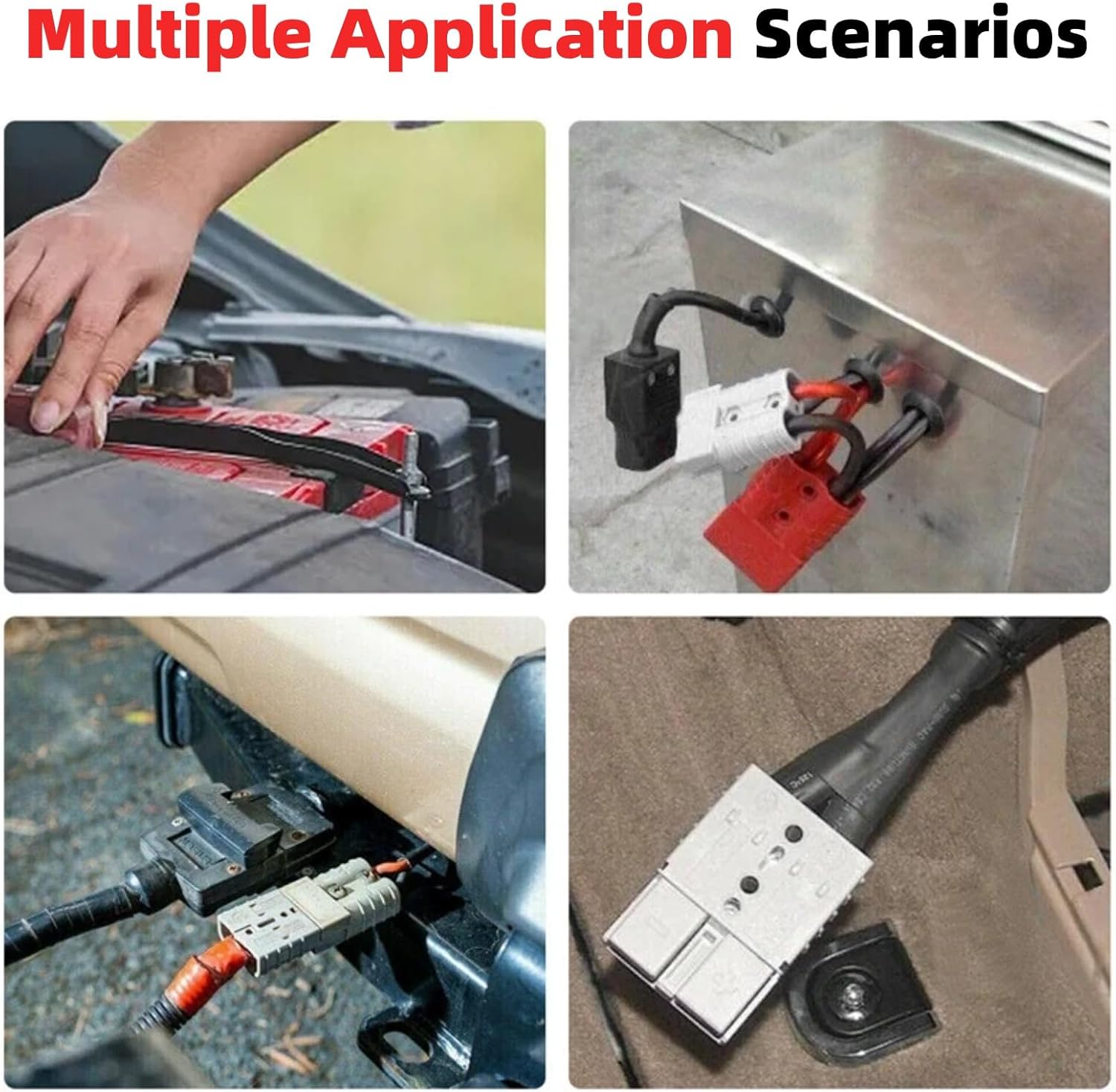 Battery Quick Connector Kit Battery Quick Connector,Battery Quick Connector Kit Disconnect Electrical Plug with 2 Terminals 350A 600V