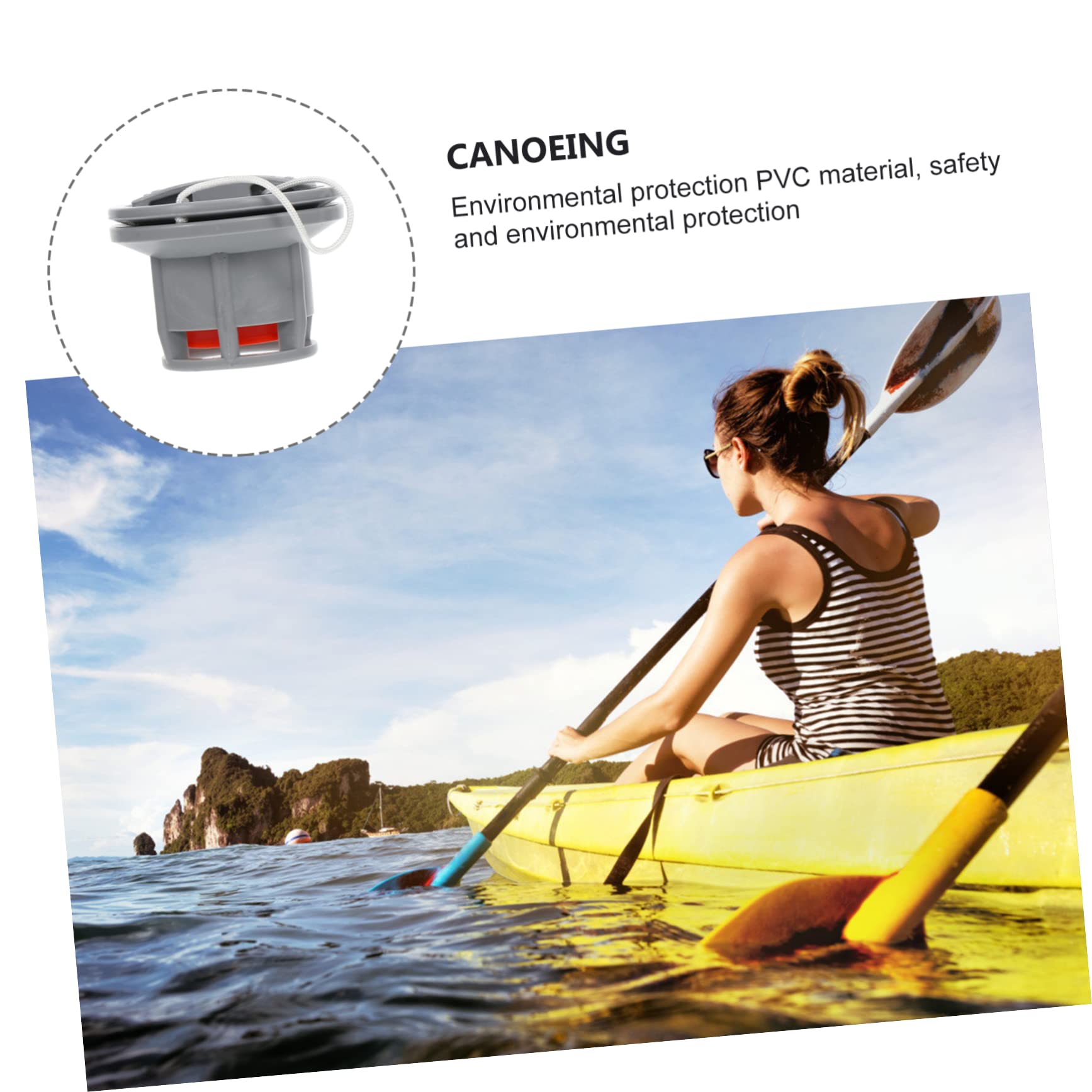 ABOOFAN 5pezzi Valvole Adattatori per Gonfiabili Accessori per Barca in PVC Design Alta Pressione per Stabilità Durabilità Compatibili con Zattere Tavole da Surf