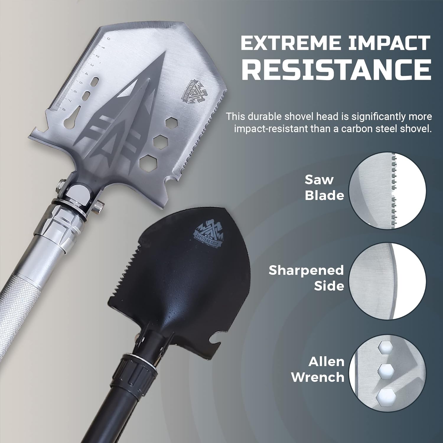 5-Star Compatible Inkjet Cartridge Survival Shovel Multitool - Tactical Shovel Entrenching Tool Multifunctional Combo : Office Products