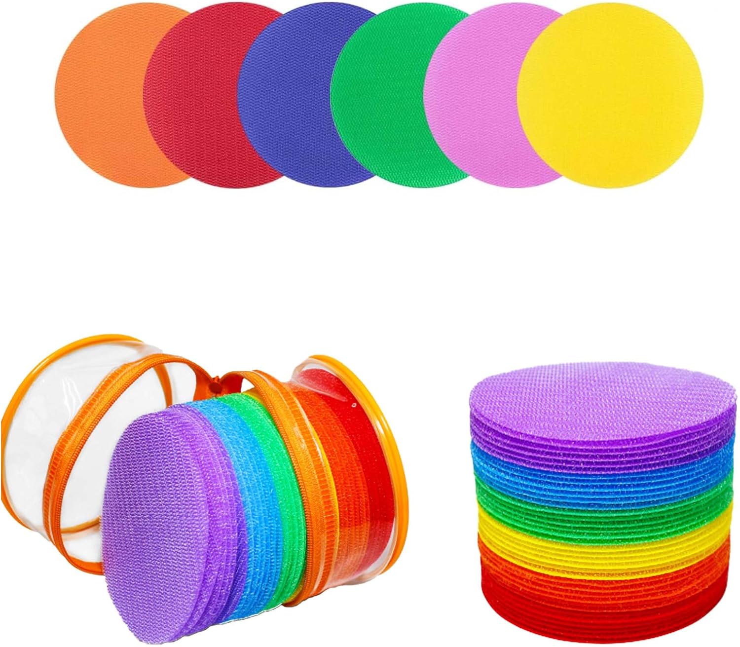 Luqune Carpet Spot Markers 30Pcs Circle Spot Markers for Classroom