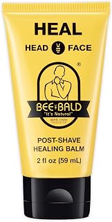 Bee Bald HEAL Aftershave Healing Balm for Men - Instant Relief from Razor Burn, Bumps & Redness (2oz)