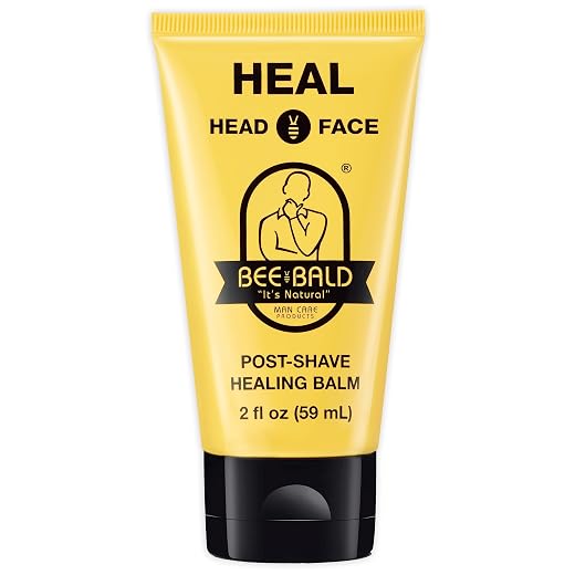 Bee Bald HEAL Aftershave for Men, Calm & Soothes, After Shave Balm, 2 fl oz