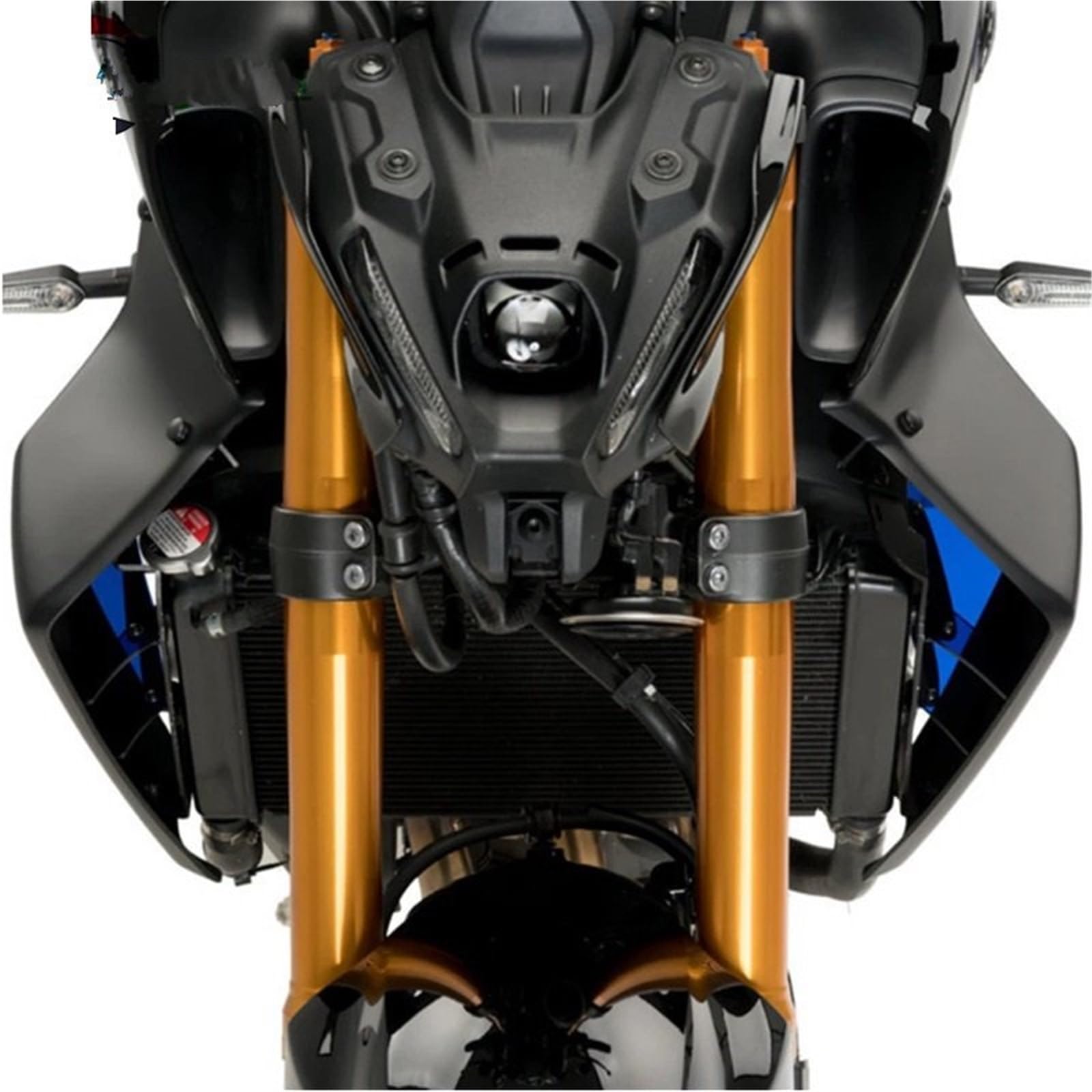 Pasuje do motocykla YAMAHA MT-09 SP 2021-2023 MT09 21-23 Sport Downforce Naked Side Spoilers Aerodynamiczny deflektor skrzydła(Blue)