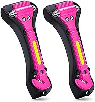 Vista 17 de THINKWORK Martillo de seguridad para automóvil, herramienta de escape de emergencia 3 en 1 con rompedor de ventana de un segundo y cortador