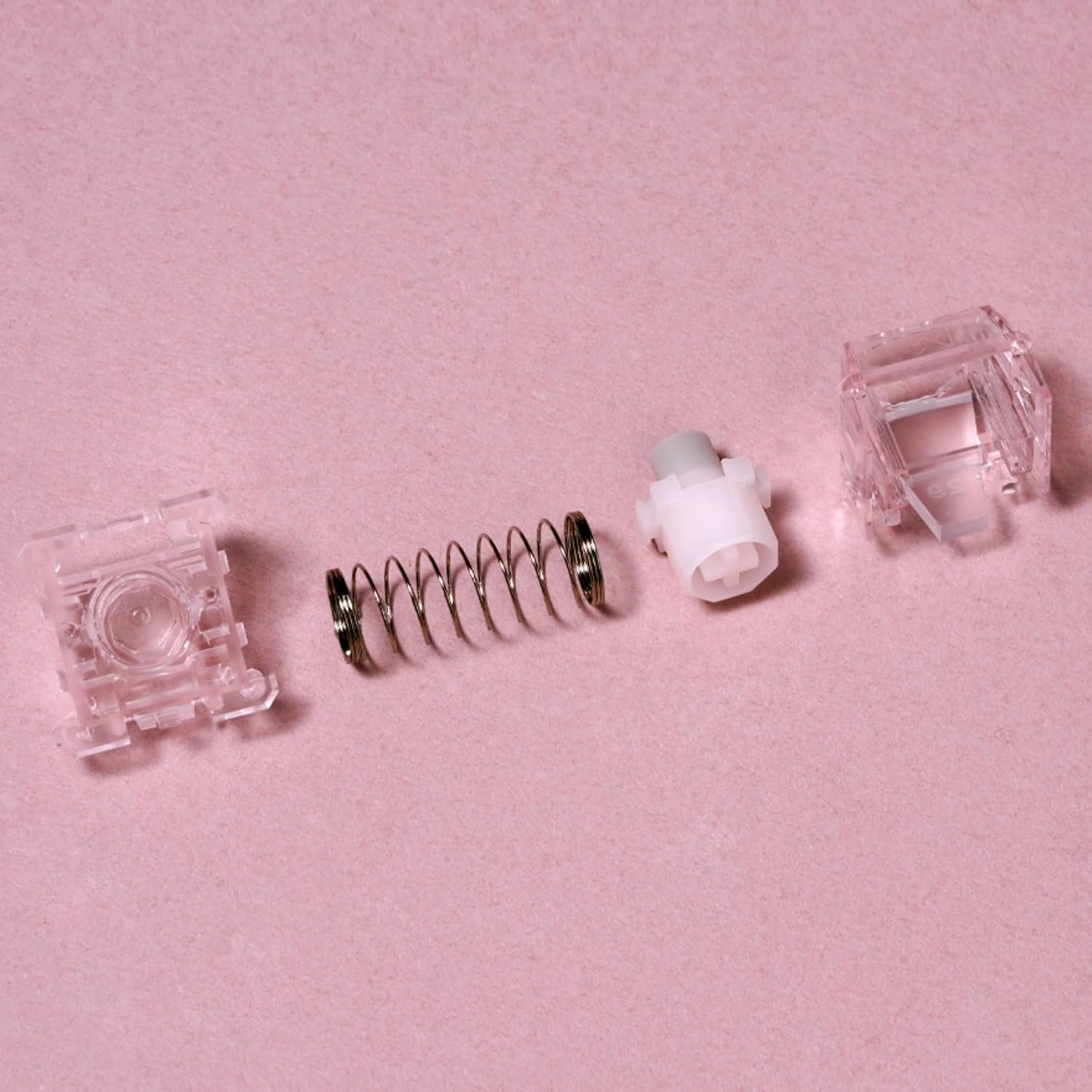 OOCTPK Chilkey WS Flux HE Hall Effect Switches: Linear Factory Pre-Lubed Magnetic Keyboard Switches, Freely Setting Pre-Travel Key Switch for Rapid Trigger HE Gaming Keyboard (15 Pcs, Pink)