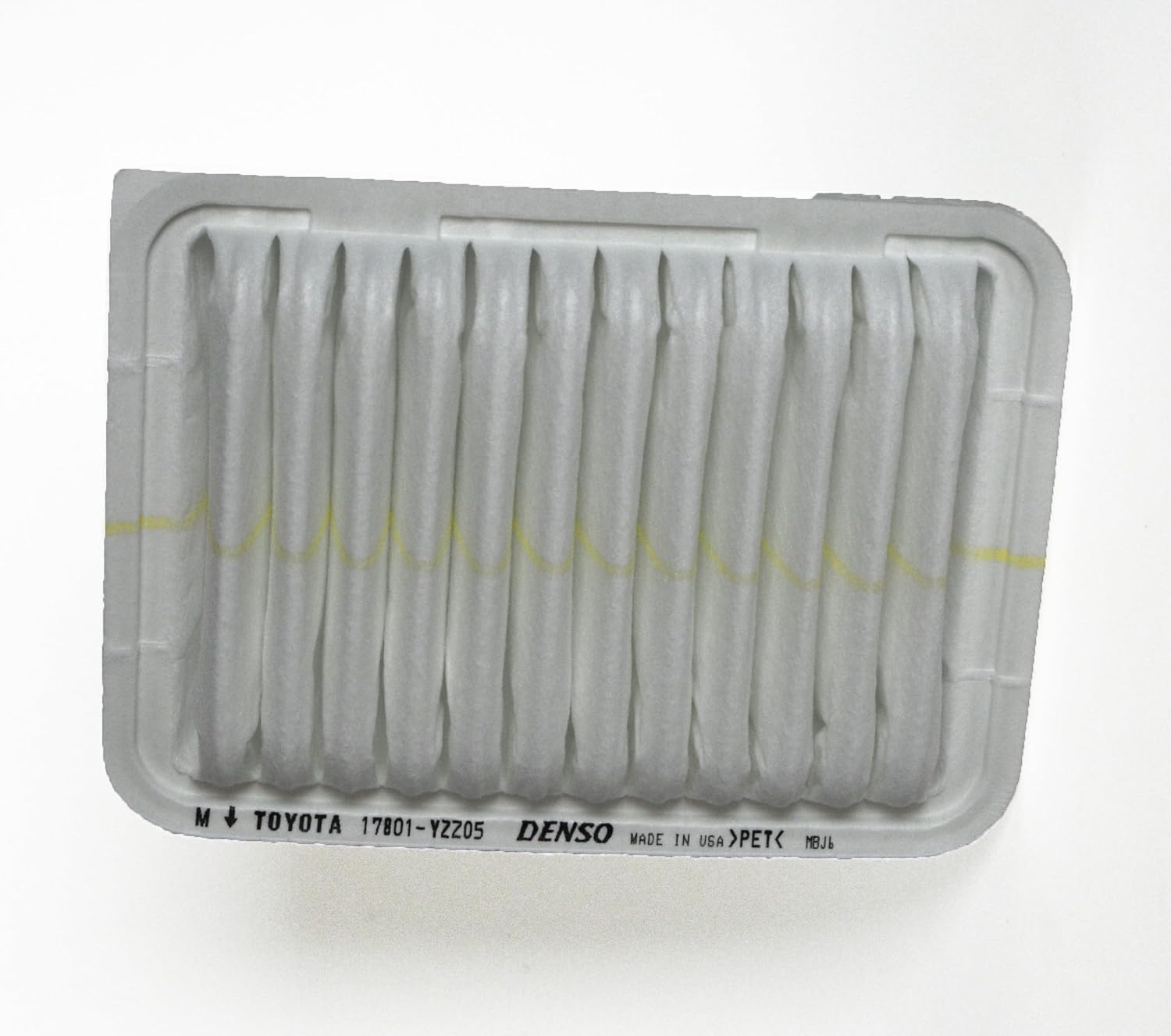 Toyota Genuine Engine Air Filter, Part Number 17801-YZZ05, Made in USA, Denso