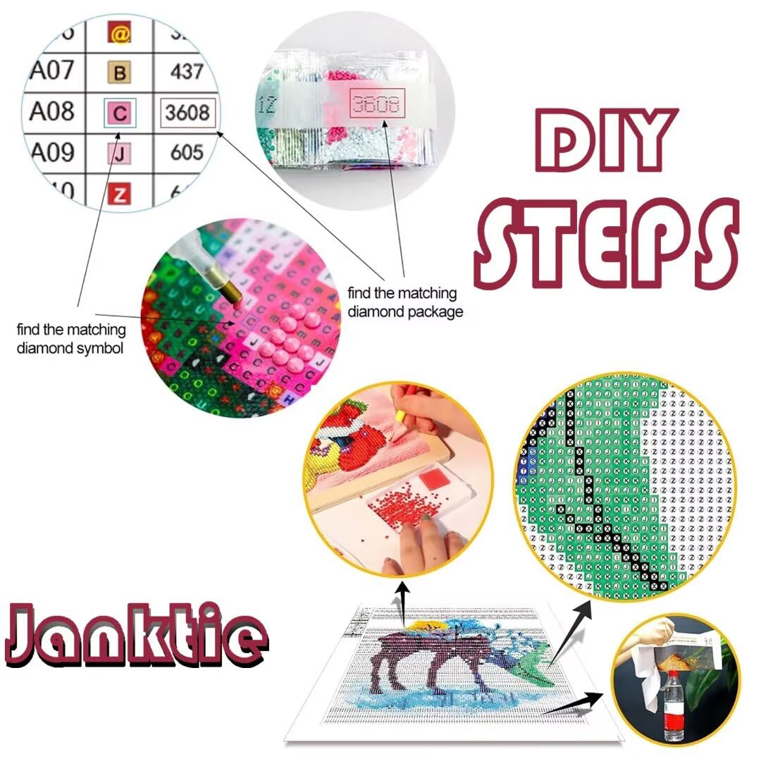 5D Diamond Art Painting Kits, 30 x 91 cm, diamantschilderij, kleurrijke kwallen, doe-het-zelf schilderen op nummer, voor kind, vierkante volledige boor, stippen, edelsteen kunst, knutselkits voor