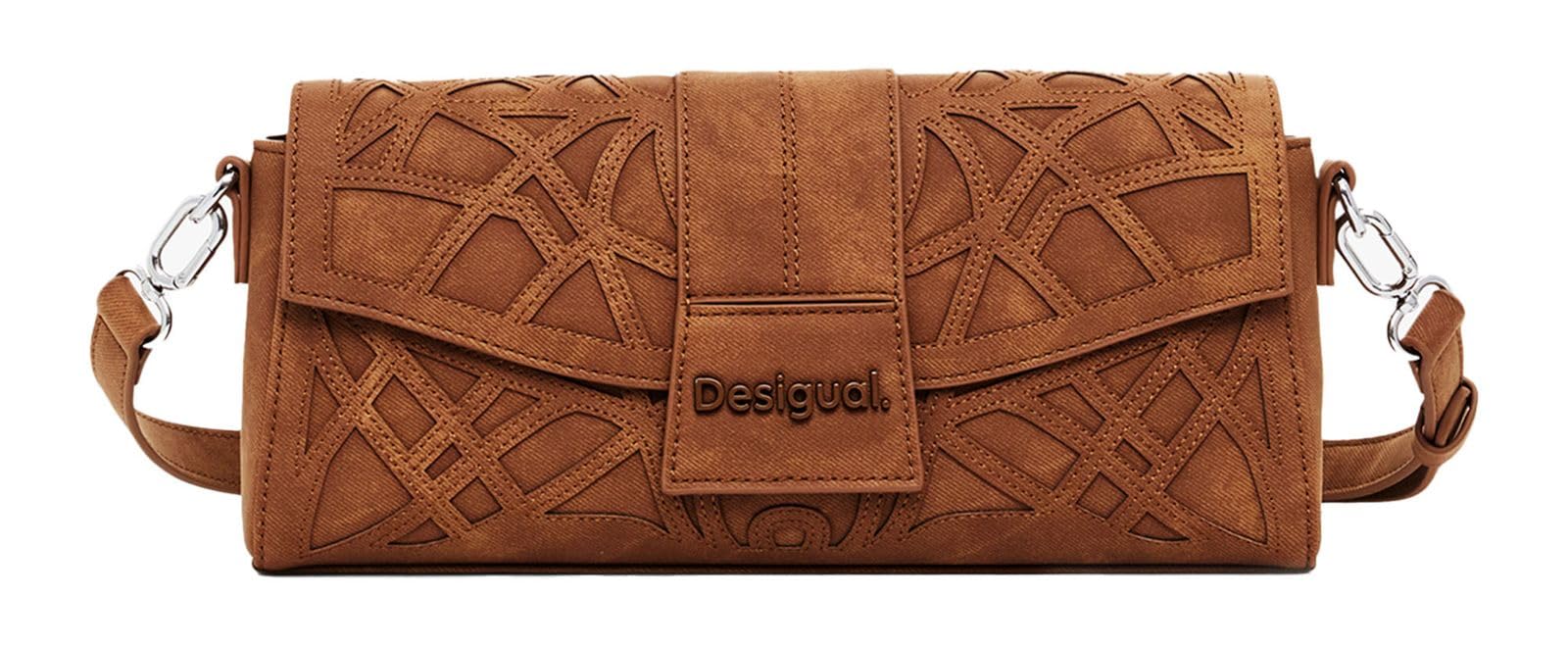 Desigual Women's Accessories PU Shoulder Bag, brown, One size