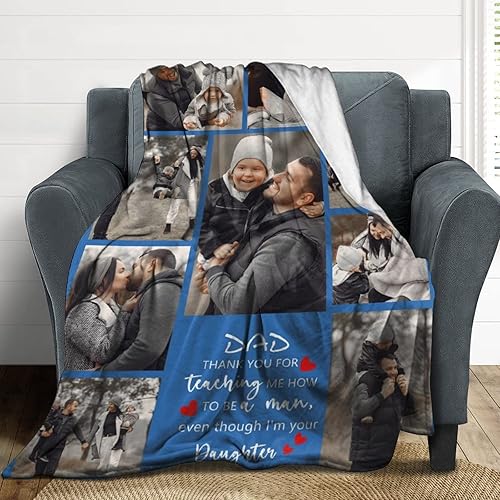 Miniatura 9 de D-Story Manta de fotos personalizada, regalos para amigos, regalos de cumpleaños personalizados para mejores amigas para mujeres, mantas de fotos