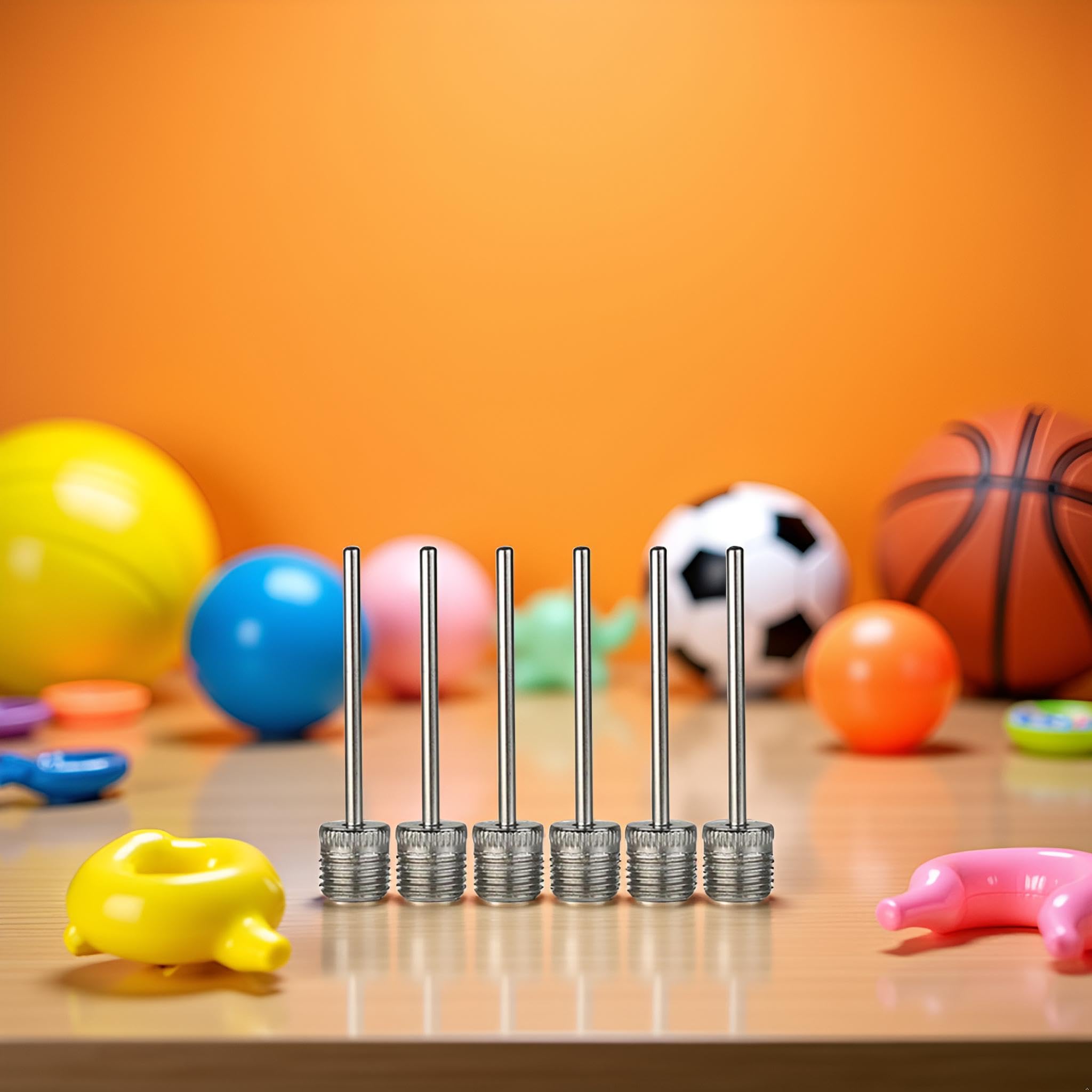 Bombas de bolas de acero inoxidable, agujas de inflado, bombas de inflado de aire, aguja para baloncesto, pelotas de fútbol, voleibol, bombas de inflado, aguja de inflado, accesorios para bombas de 5