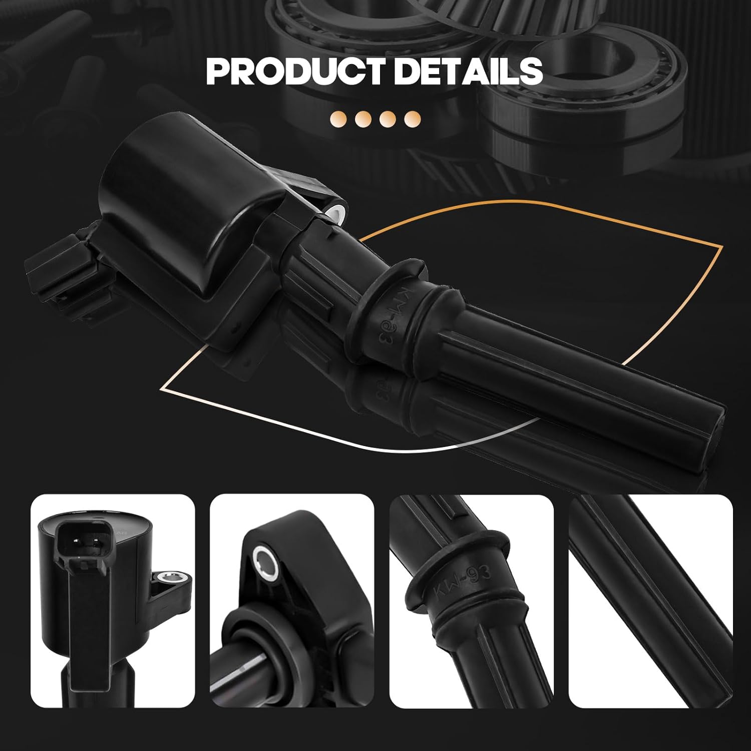 8PCS Ignition Coil Packs DG508 Compatible with Ford 2004-2010 F-150/97-99 F-250 Explorer Expedition Mustang E150(250/350), for Lincoln for Mercury with 4.6L 5.4L V8 Engine FD503 DG472 DG457 DG491