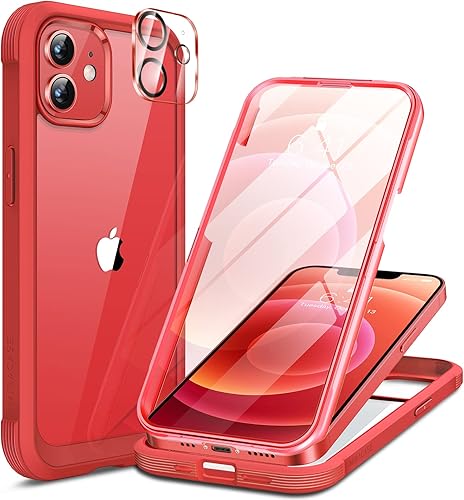 Miniatura 1 de Miracase Glass Series para iPhone 1212 Pro - Funda protectora resistente de cuerpo completo con protector de pantalla de vidrio templado 9H