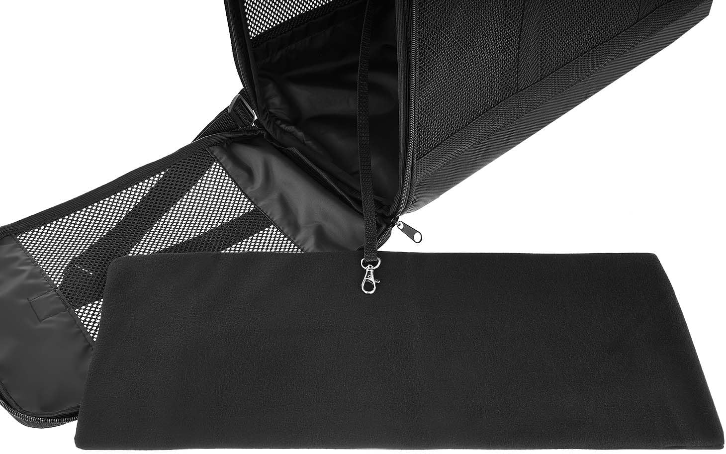 Hunde-Reisetasche Flugzeug 55×40×23 cm Balu Plus – Hundetasche & Katzentransporttasche für Flugzeugkabine, Airline-konform, extra leicht, auslaufsicher & mit Trolleyschlaufe