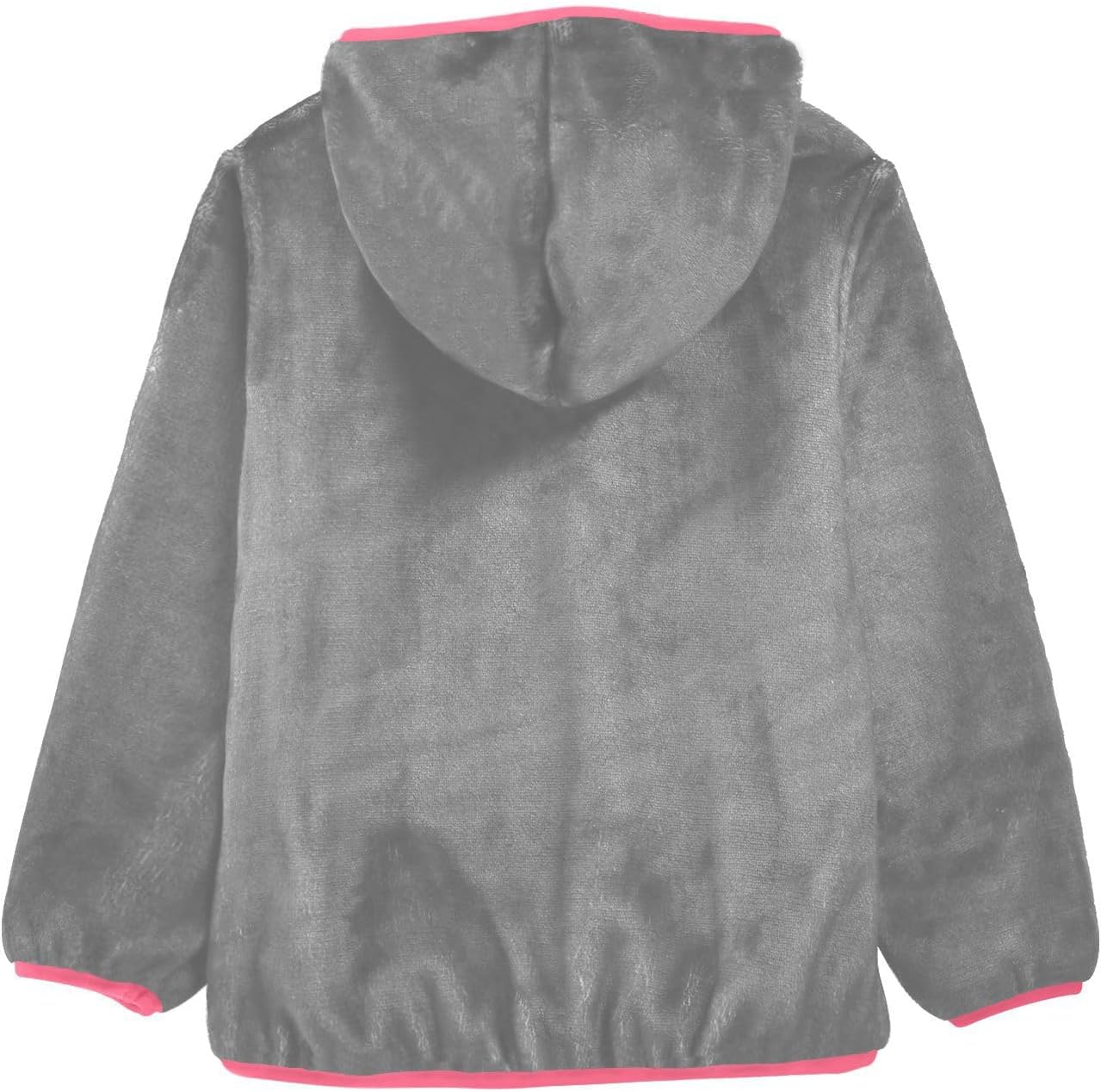 GuoChe Light Grey Toddler Girl Fleece Jacket
