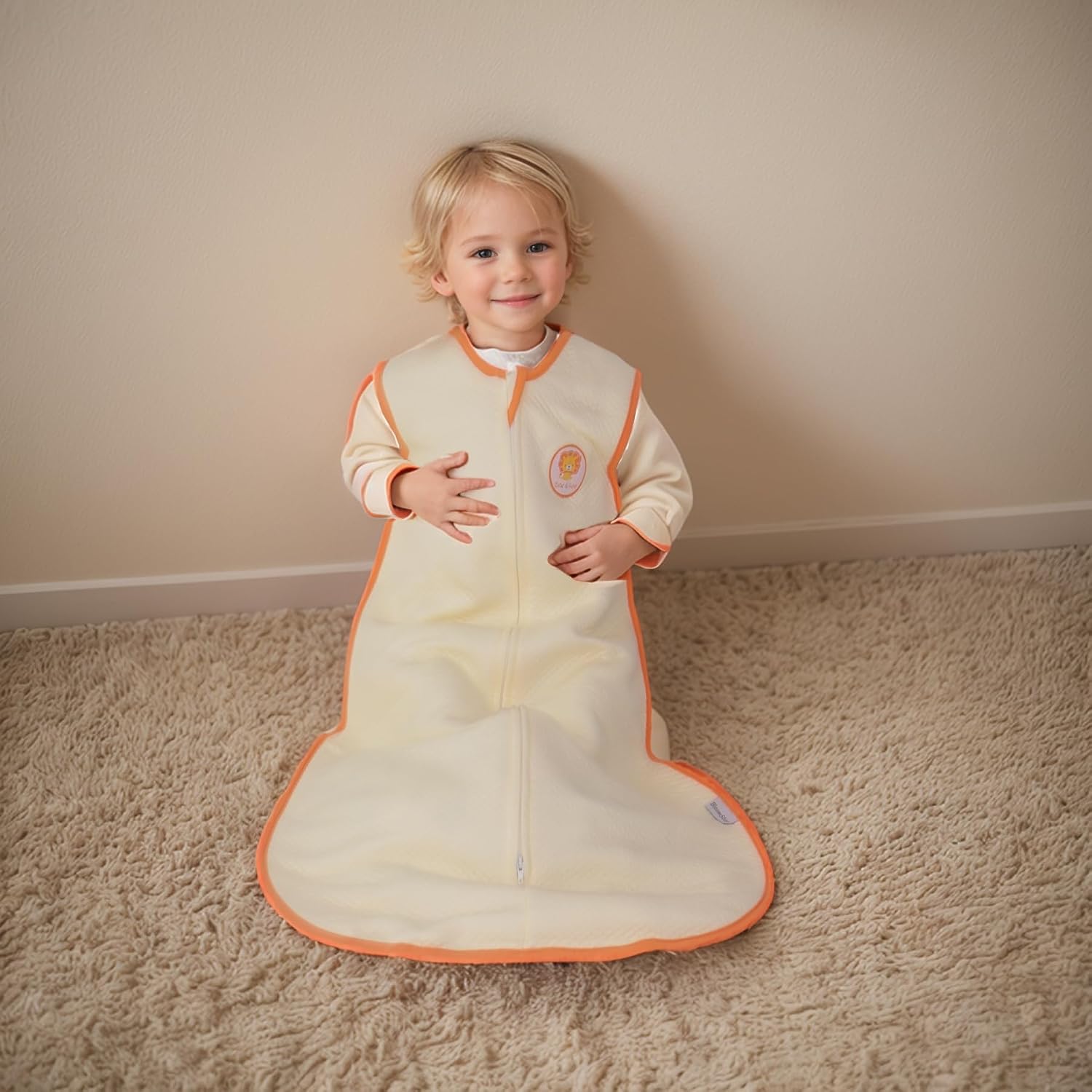 Baby Sleep Sack - Cotton Wearable Blanket for Toddler Kids and Infants | Tog 2.0 With Filling | Sleeveless Sleeping Bag | XL 3-5 Years | 4 Season | Roomy Hem Freely Move |Soft, Warm, and Breathable