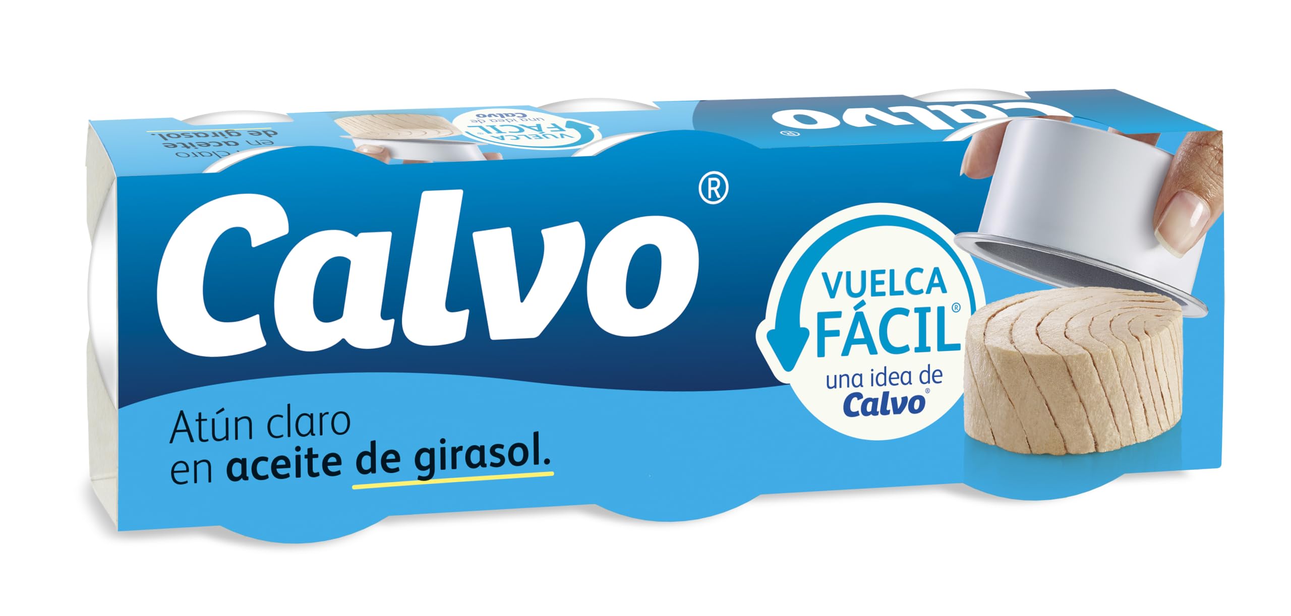 Calvo Atún Claro en Aceite de Girasol Pack 3 x 65g