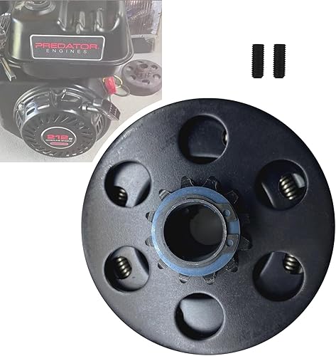 QYMOTO Embrague Go Kart de 12 dientes de 3/4 pulgadas de diámetro 35 cadenas Predator 212cc Go Kart Mini Bike Embrague centrífugo apto para motor de