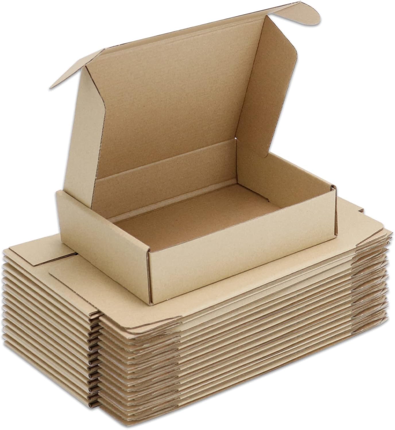 MALANI STORES 7X4X2 inch auto-lock 3ply corrugated brown box BORWN Pack of - 50-image-7