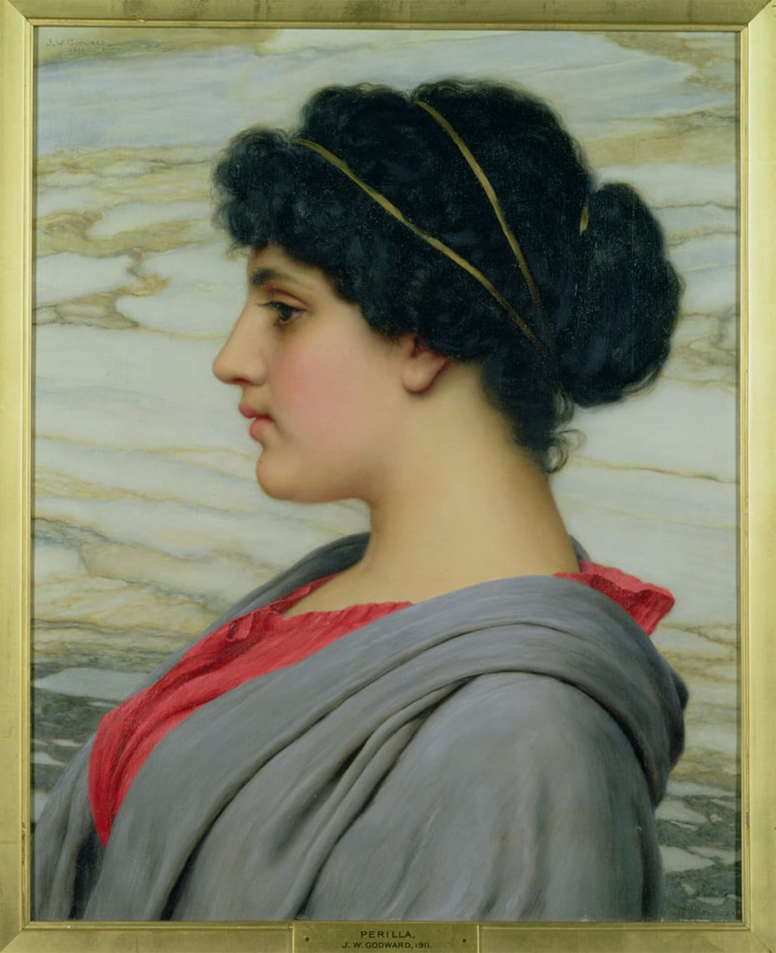 SERENDIPITP Retro Picture Poster Wall Art Pictures Painting Perilla by John William Godward Wall Art Canvas Print for Wall Decor 60x90cm