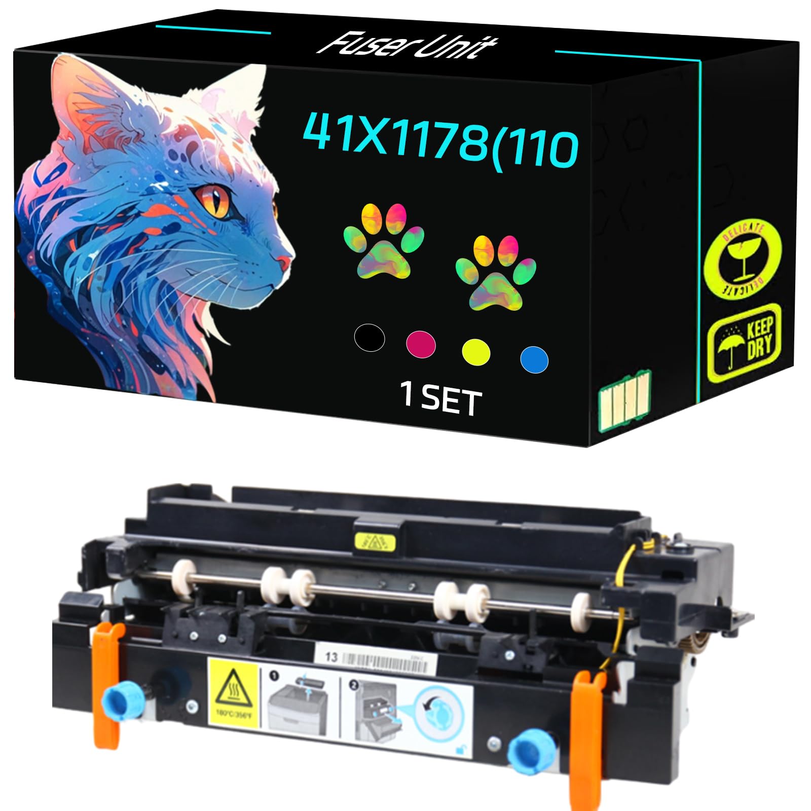 High Yield 41X1178(110V) Fuser Unit Compatible for Lexmark MS321dn MS421dn MS421dw MS521dn MS621dn MS622de MX321adn MX321adw Printers, Print Clearly (1 Set)