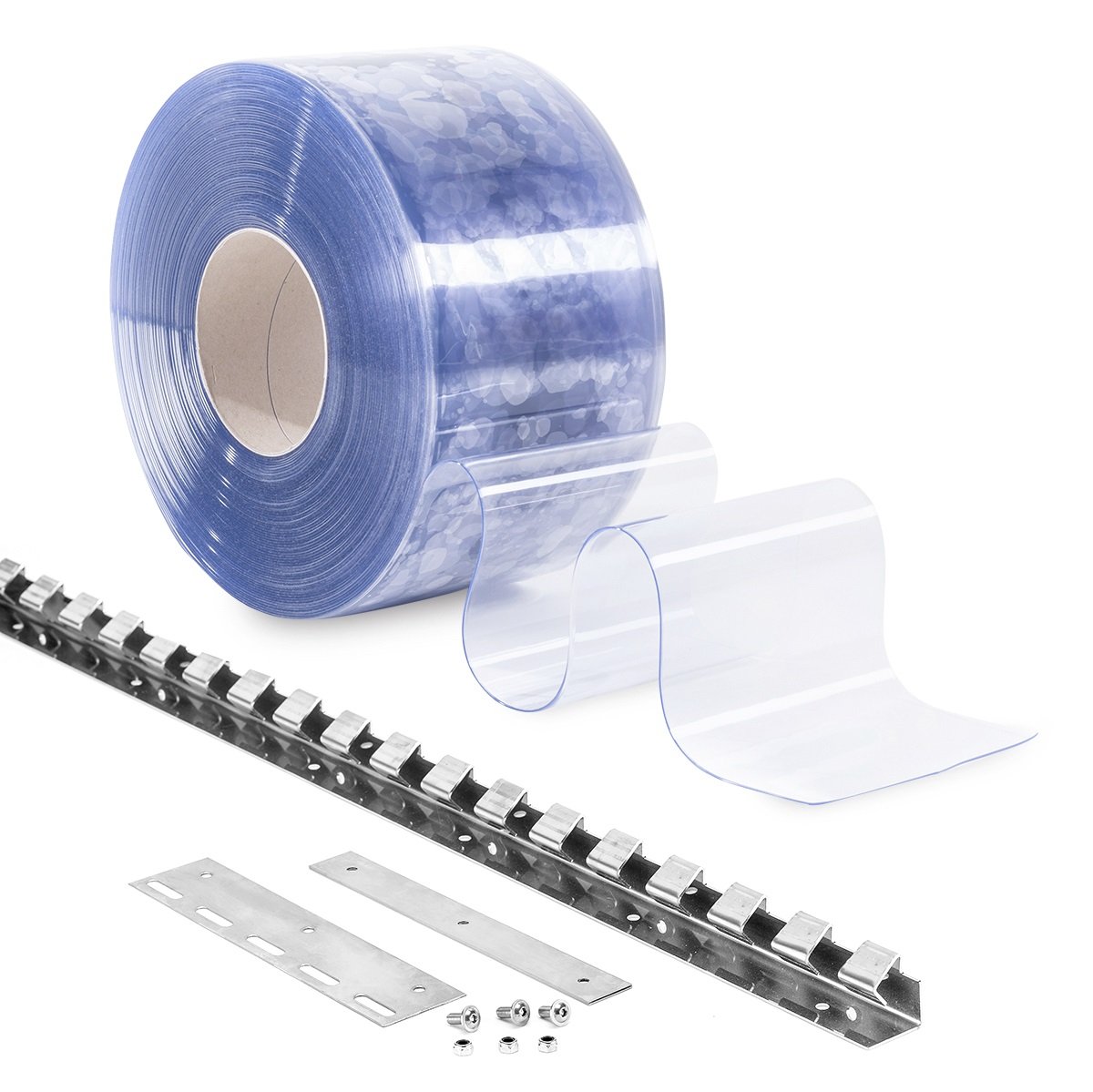 PVC-Streifenvorhang Lamellenvorhang Lamellen 20cm 3,0m Br. 3,0m H.