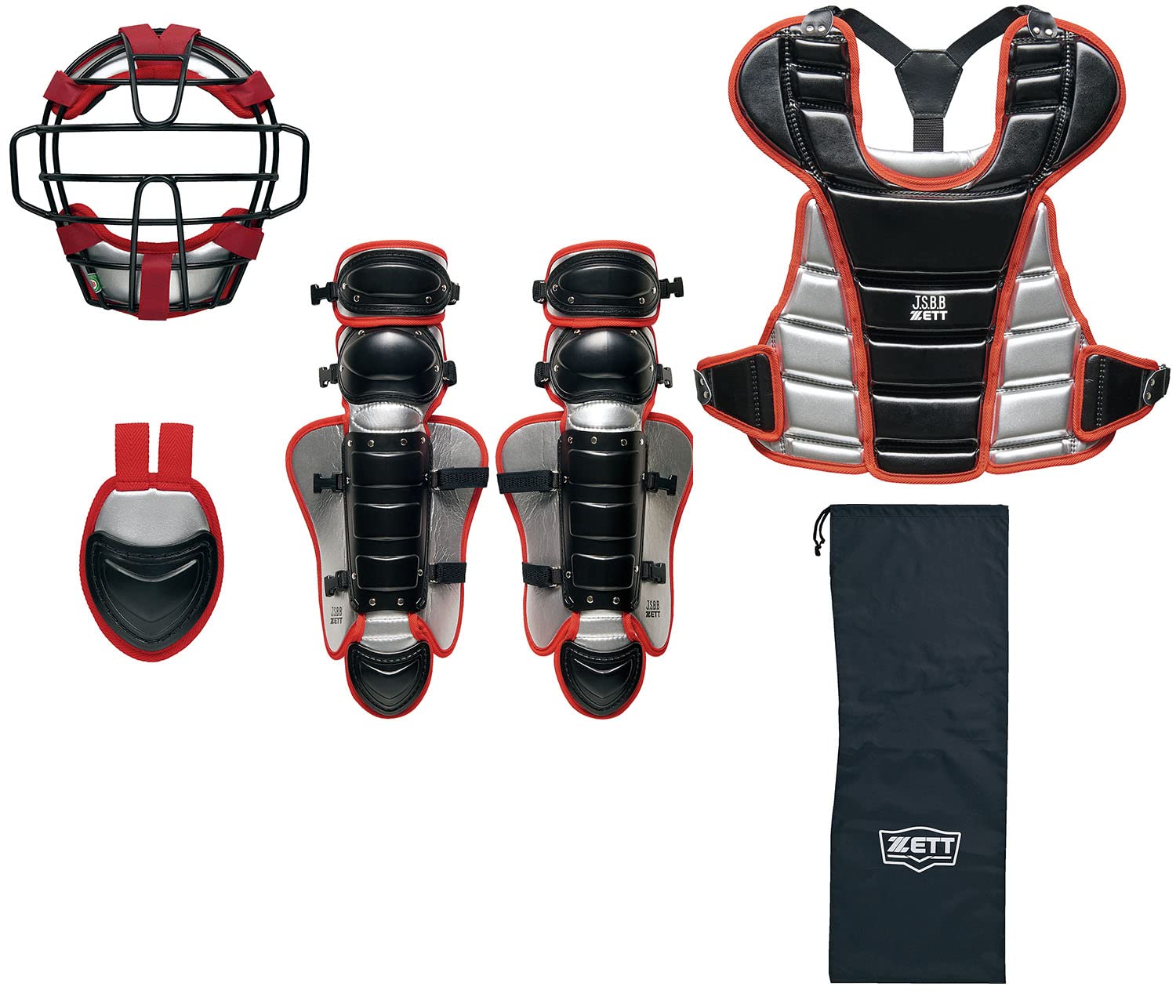 ZETT BL7330A Baseball Protective Gear Set for Boys Soft Boys 4