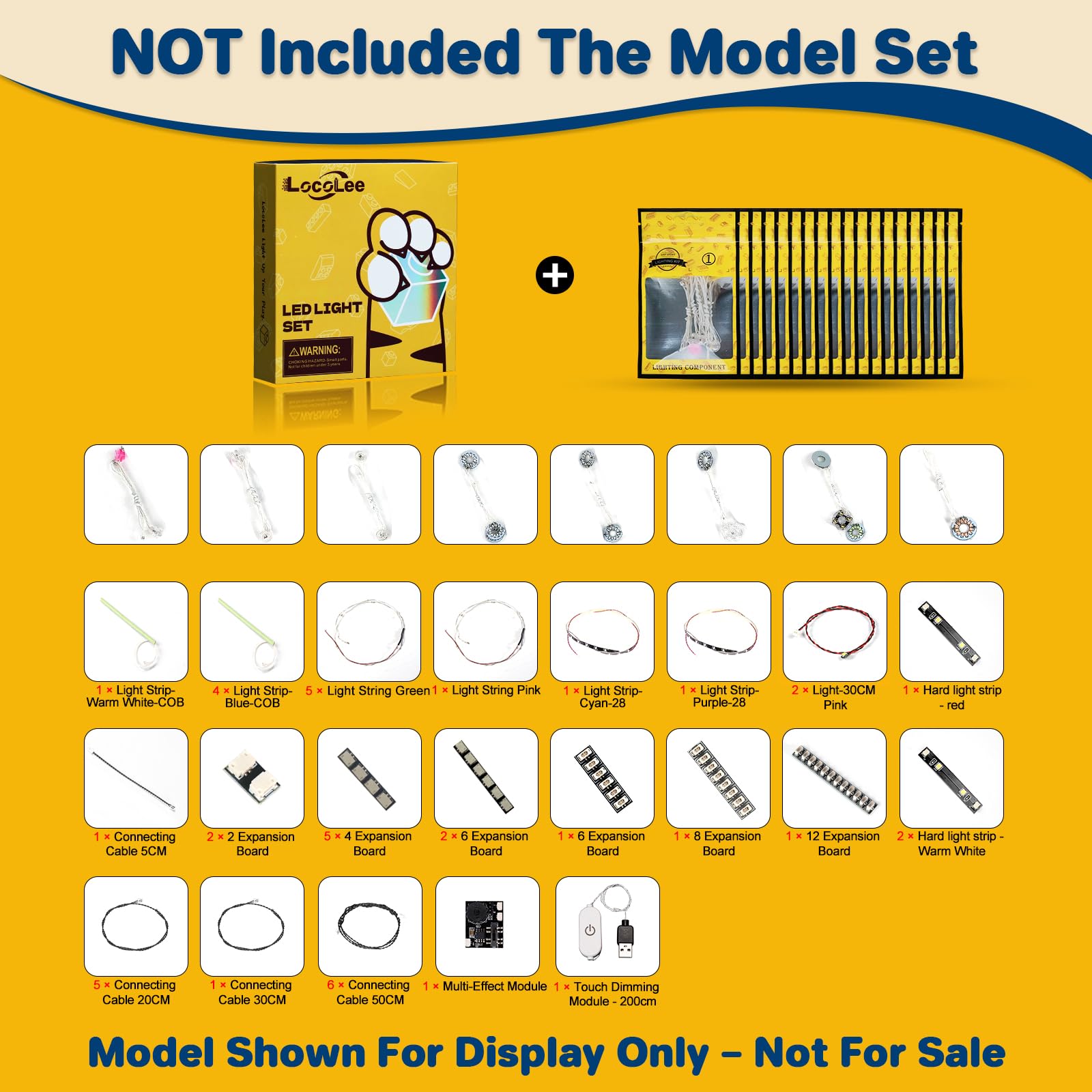 LocoLee Led Light Set Compatible with Lego 10366 Tropical Aquarium Decoration Led Decoration Lighting Kit Compatible with Lego 10366 Icons Building Blocks Model,Only Lights Set,No Model - Image 3