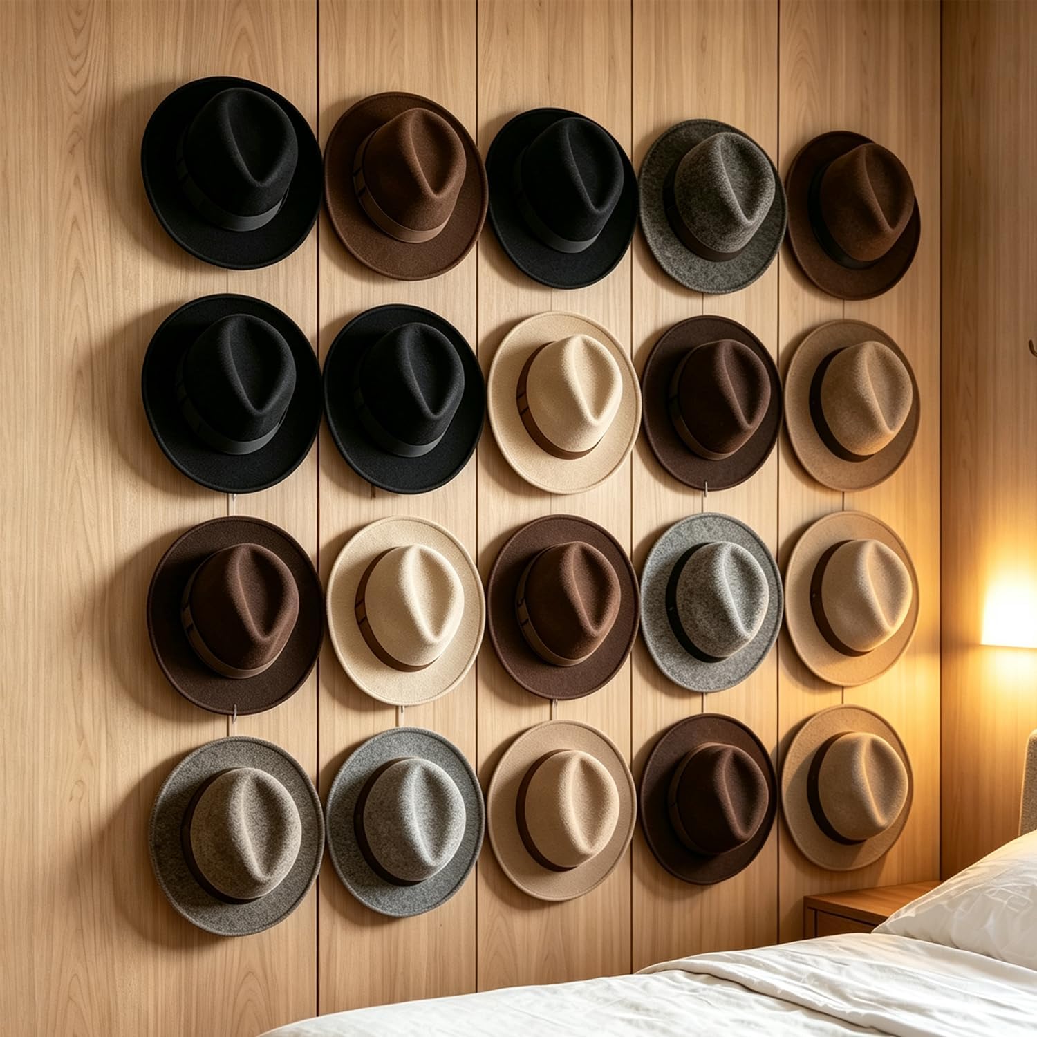 Self Adhesive Hat Hooks for Baseball Caps, No Drill Angled Peg Wall Hooks image 5