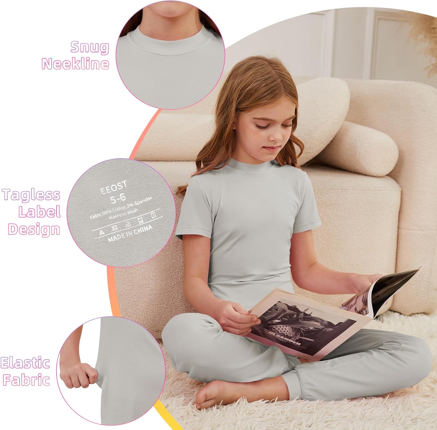 Adaptive Clothing for Kids with Special Needs Back Zip Jumpsuit Short Sleeve Rompers - Image 3