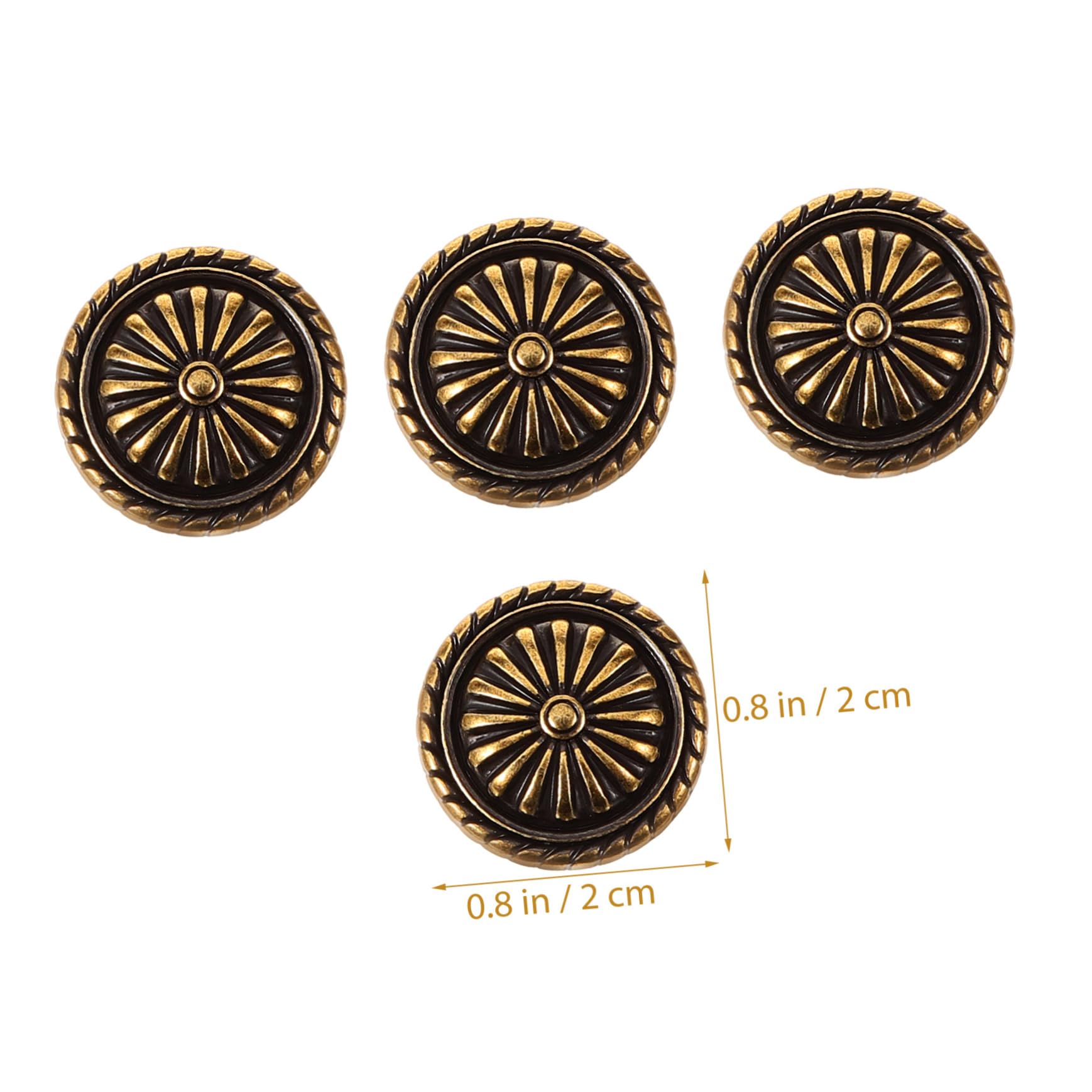 10 Set Bottoni Snap Metallo Vintage Per Cucito, Chiusure Resistenti Per Abbigliamento, Jeans, Cappelli