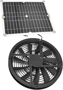 Solar-Ventilator Set 100W – 10 Zoll Dachlüfter Mit Solarpanel, Wasserdicht, Für Hühnerstall, Gewächshaus, Schuppen, Zur Wärmeabfuhr Und Frischluftzufuhr