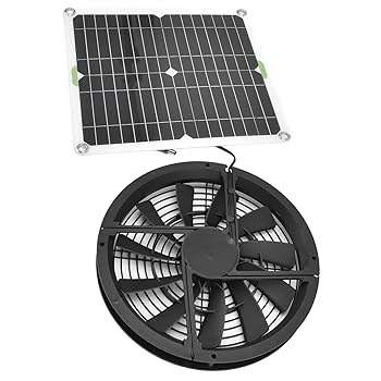 3-in-1 ソーラー排気ファン ホワイトポンさん専用 Amazon.co.jp: ecoCalm ソ一ラ一換気扇 20cm チ排気ファン