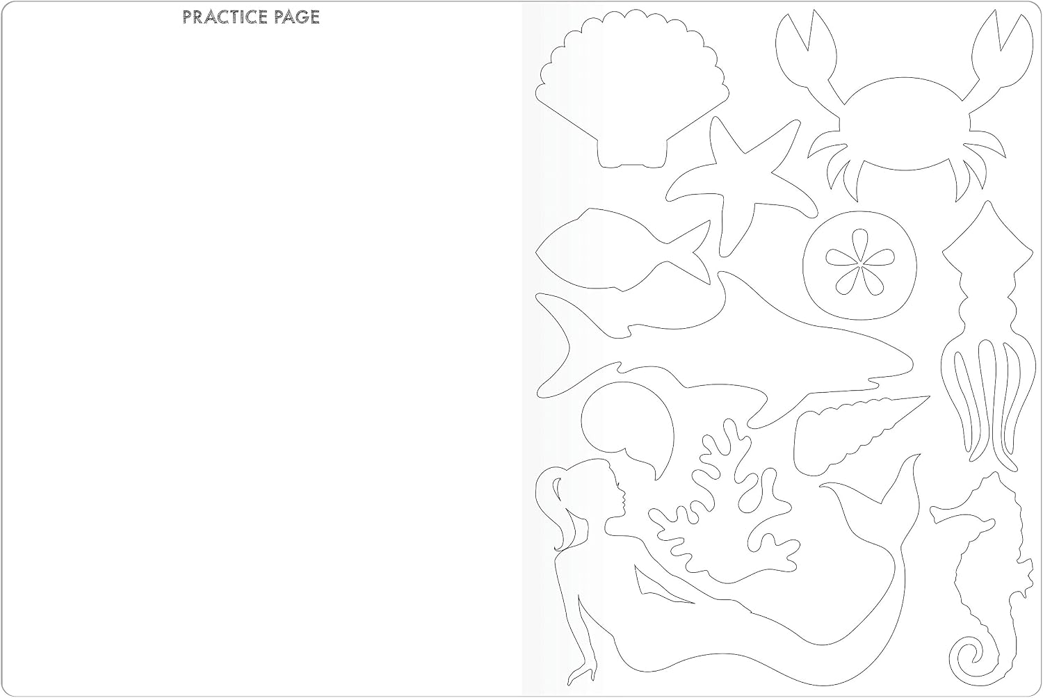 Piccadilly Sketch Your Sticker | Guided Artistic Sketchbook with Removeable Die-Cut Stickers | 550+ Sticker Outlines | 100 Pages (9781620098561), white