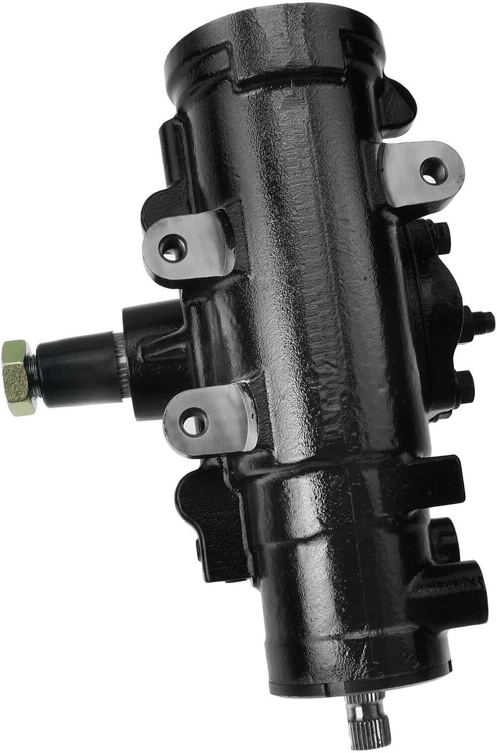 Black Steering Gear Power RWD compatible with Chevy GMC Safari 1999-2002 901-37478