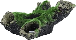 Yunnyp Decorações de aquário ornamentos para aquário de peixes betta acessórios para tanque de peixes simulados madeira morta escondida caverna aquário, paisagem betta brinquedos